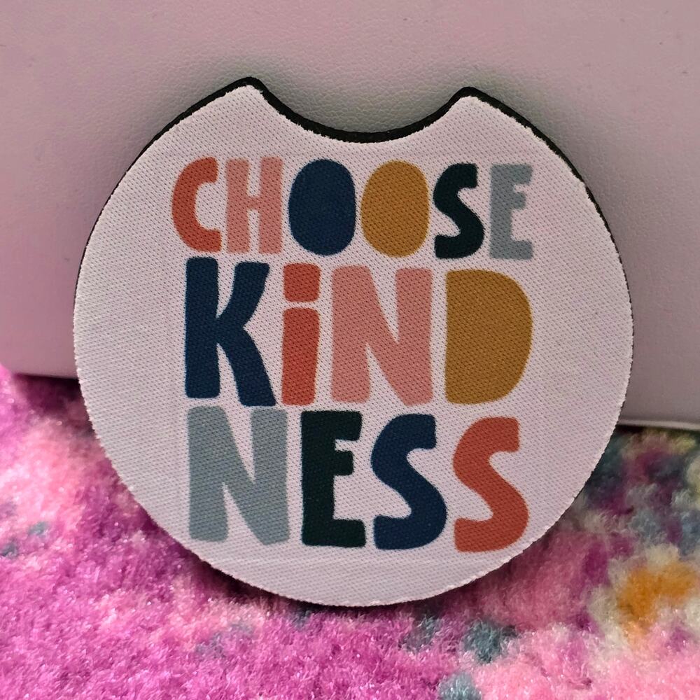 Choose Kindness‎ Circle Handmade Kitchen Home Cup Car Accessories Coaster